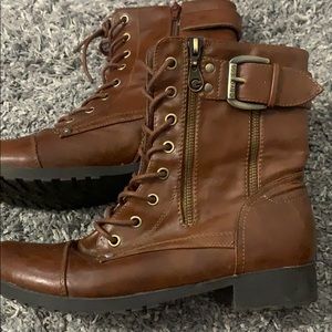 G by guess GG brown riding boots size 9